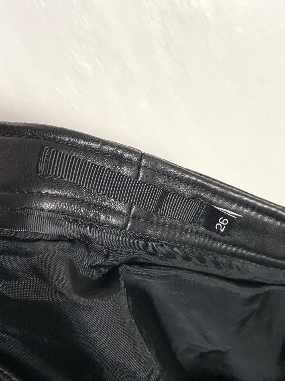BLK DNM Leather Shorts - Picture 5 of 6